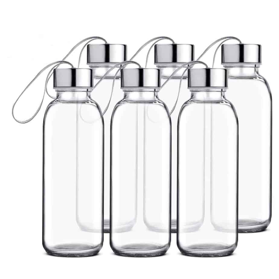 Chef’s Star Glass Water Bottle 6 Pack