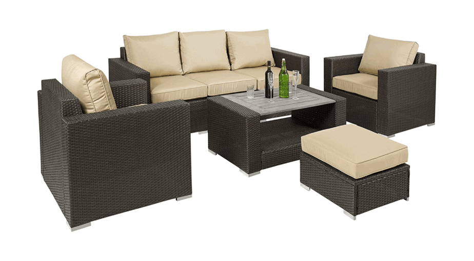 Best Choice Products 7-Piece Outdoor Patio Wicker Set