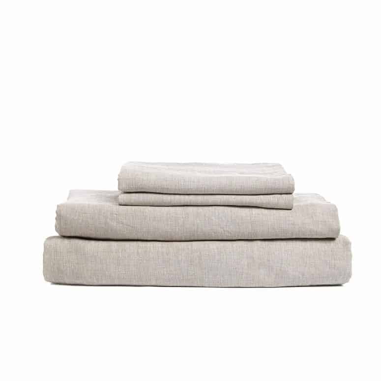 DAPU Pure Stone Washed Linen Sheets Set