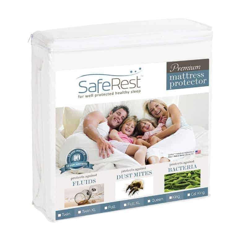 SafeRest Premium Hypoallergenic Waterproof Mattress Protector