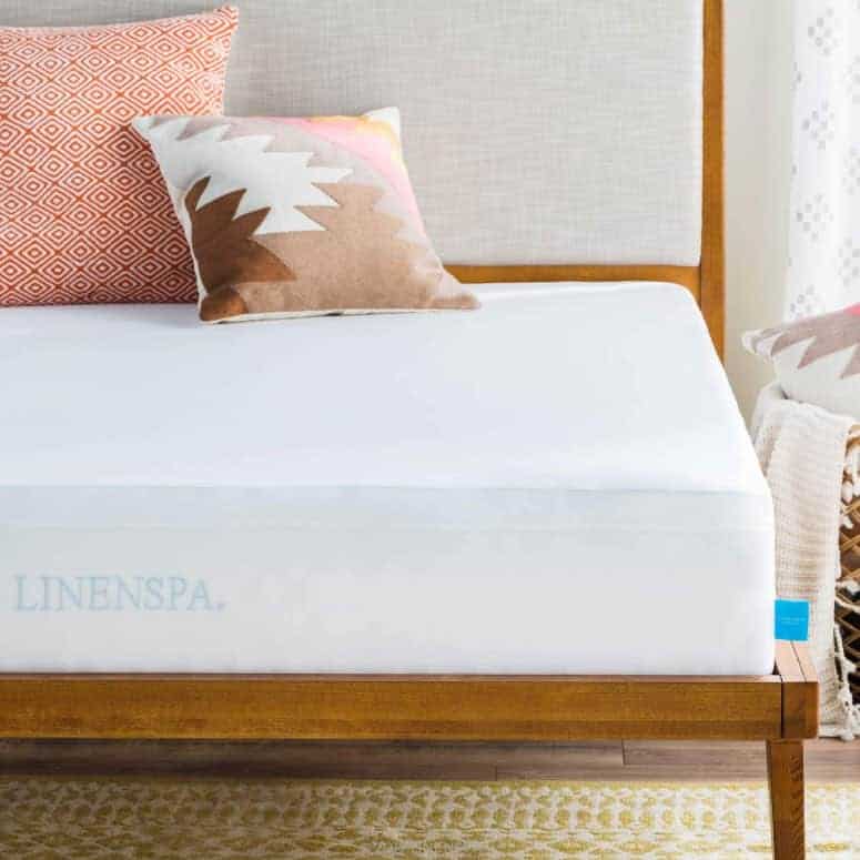 LINENSPA Premium Smooth Fabric Mattress Protector