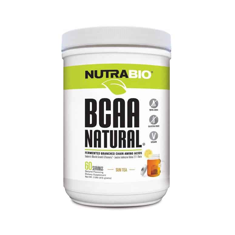 NutraBio BCAA Natural Powder