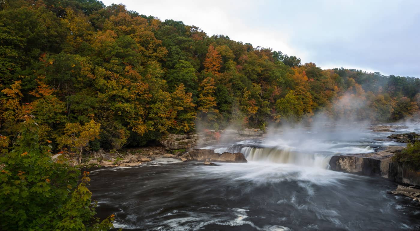 Youghiogheny River offers great whitewater rafting through the Rocky Mountains