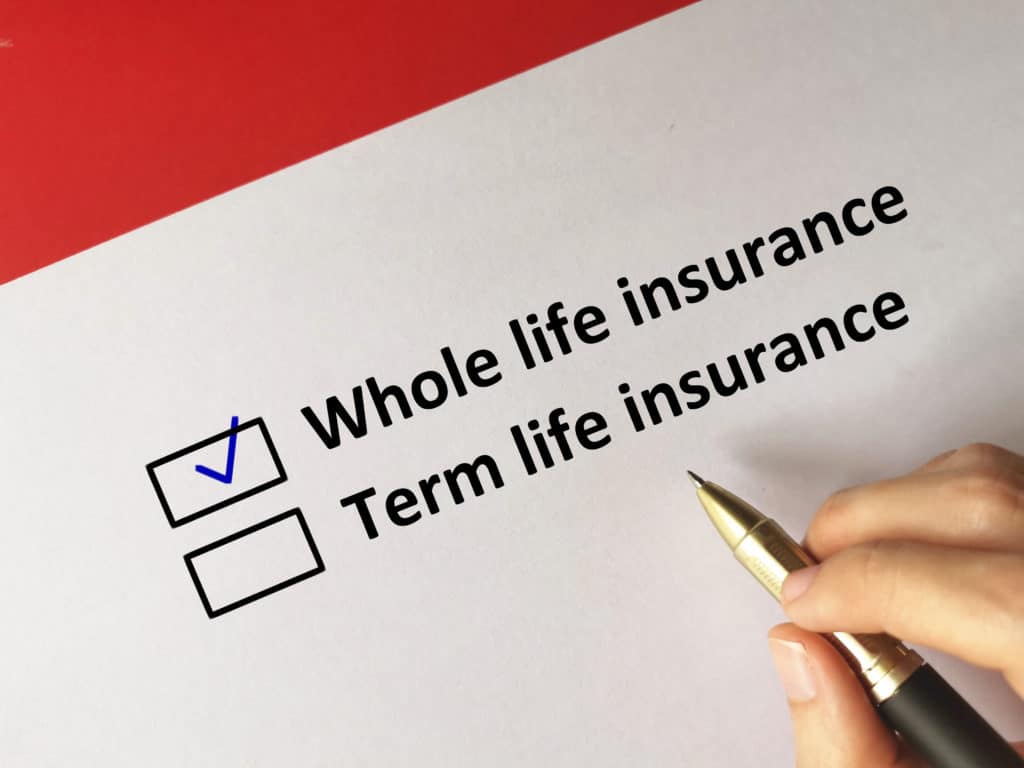Whole life insurance vs Term life insurance