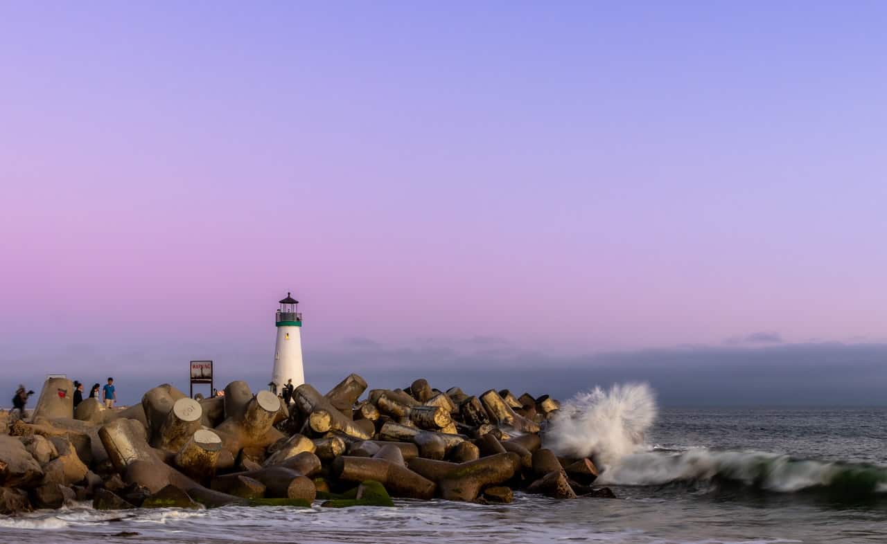 Santa Cruz is a great place for surf competitions or surfing lessons and surf shops in southern california