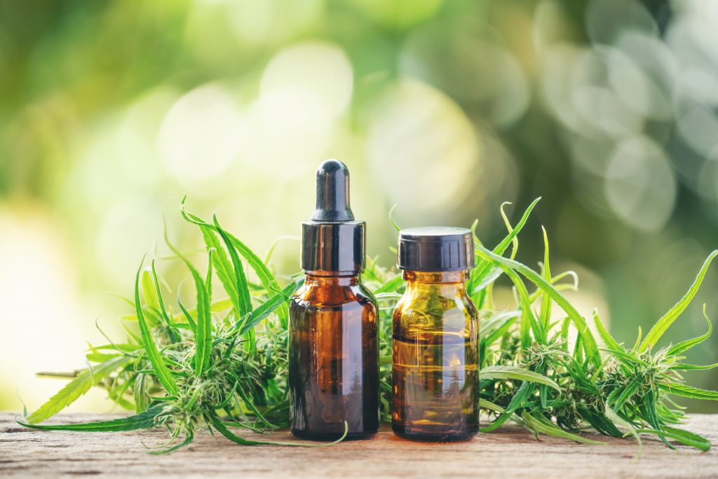 Two bottles of the best ranking CBD