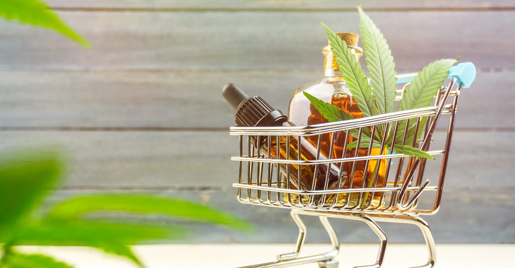 Shopping cart with the best CBD brands