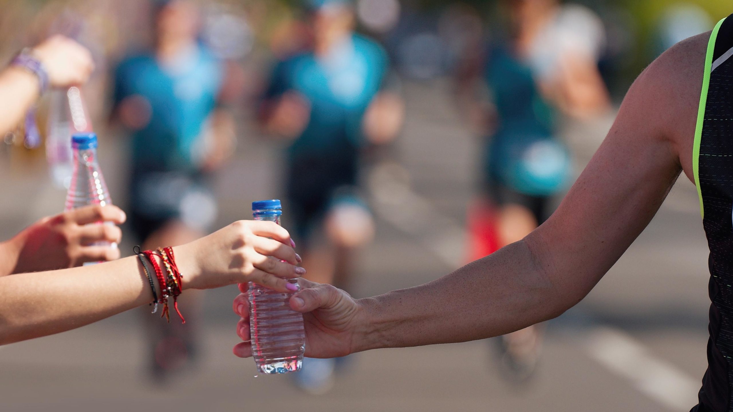 marathon runners and their drink