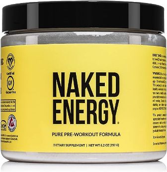 NAKED nutrition Naked Energy - Pure Pre Workout Powder for Men and Women