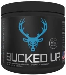Bottle of Bucked Up supplement powder
