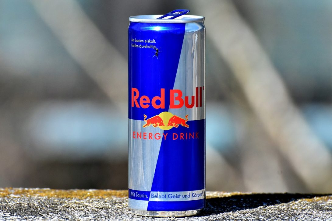 A can of Red Bull energy drink