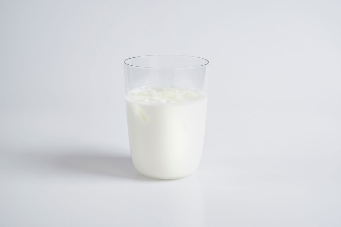 Glass of white milk